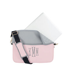 monogrammed laptop sleeve