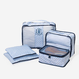 6-Bag Monogrammed Packing Cubes and Bags for Travel | Marleylilly