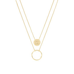 layered disc necklace