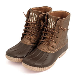 monogrammed bootie slippers