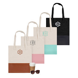 Mint Monogram Carry All Bag Storage Bag Personalized Canvas Tote Bag Monogrammed Utility Tote Planner Tote Bridesmaid Gift Diaper Tote