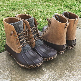 leopard duck boots wholesale