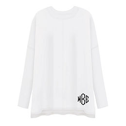 Marleylilly Monogrammed Button Down Tunic