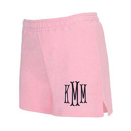 Shorts Set Summer Pajamas,Pink Monogrammed