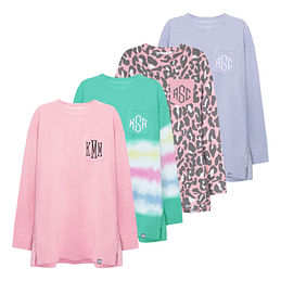 Monogrammed Coastal Crewneck