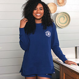 Monogrammed Tie Dye Long-Sleeve Shirt — Marleylilly