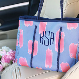 Monogrammed Neoprene Tote