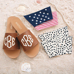 Monogrammed Slippers - Cozy Slippers - Marleylilly