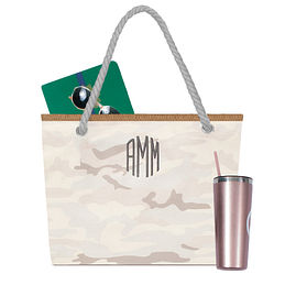 Spacious Personalized Straw Tote Bag - Marleylilly