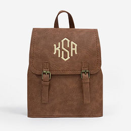 brown monogrammed backpack purse