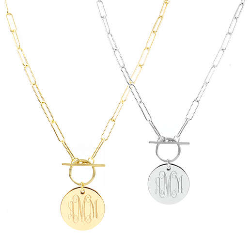 Monogrammed Necklaces - Gold & Silver - Marleylilly