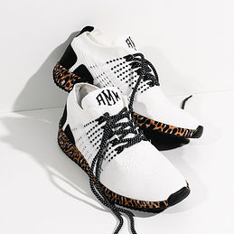 Monogrammed Cheetah Leopard Bottom Sneakers