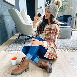 Monogrammed Fall Boots