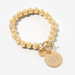 monogrammed-ball-bracelet-gold