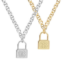 Personalized Lock Necklace from Marleylilly