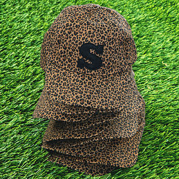 Varsity Initial Leopard Baseball Hat