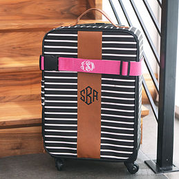 Personalized Vintage Carry On Suitcase -- Marleylilly