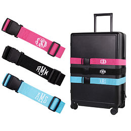 Personalised Luggage Strap Suitcase Lock Safe Belt Embroidered No text limit 