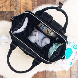 Large Capacity Quilted Baby Diaper Backpack | SHEIN