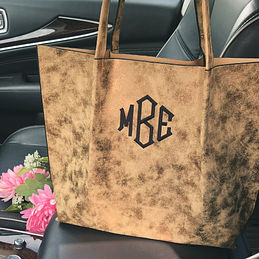 Monogrammed Felt Tote Bag Organizer - Marleylilly