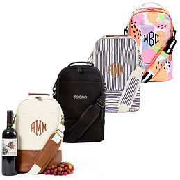 Insulated Crossbody Personalized Wine Bag