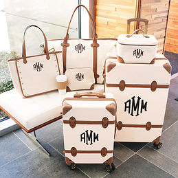 Personalized Vintage Carry On Suitcase Marleylilly