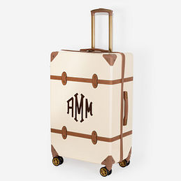 monogrammed vintage suitcase - new