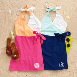 Monogrammed Wrap Cover Up