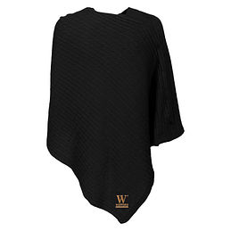 Wofford Terriers Poncho in Black