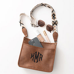 Personalized Saddlebag Crossbody | Marleylilly
