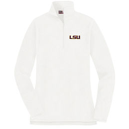 LSU Tigers Pullover Sweatshirt in White