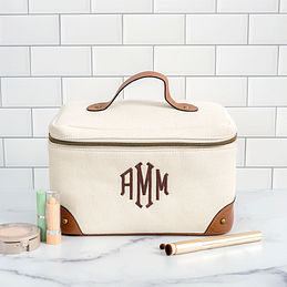 Personalized Vintage Train Case - Marleylilly