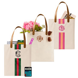 Personalized Vintage Canvas Tote Bag — Marleylilly
