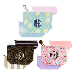 Personalized Clear Makeup Bag - Marleylilly