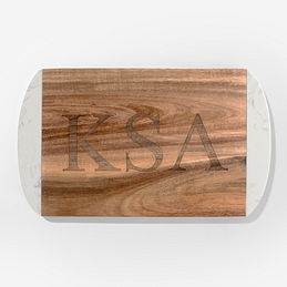 Monogrammed Marble Cutting Board