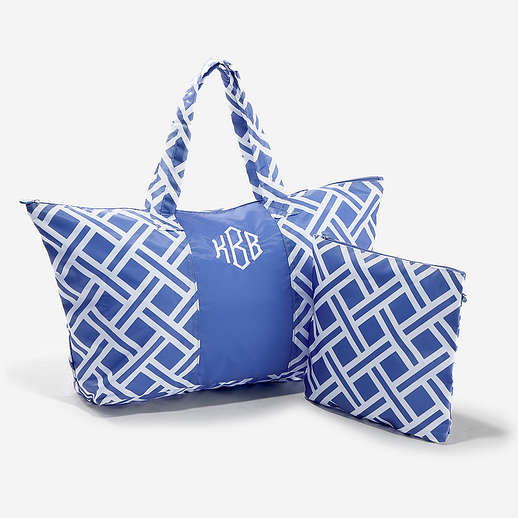 Image of Monogrammed Packable Weekend Duffel Bag