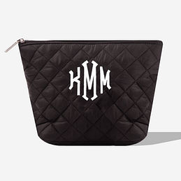 Monogrammed Quilted Cosmetic Case - Marleylilly