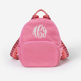 Monogrammed Classic Mini Backpack in Rose