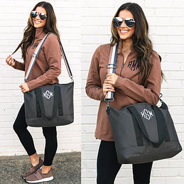 ★DE MERIEL★ Classic Canvas Bag Wide_2Colors Personalized Classic Tote Bag