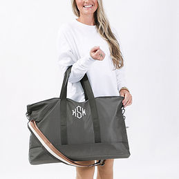 Monogrammed Travel Weekender – Classy Bride