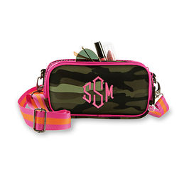 monogrammed crossbody camera bag camo