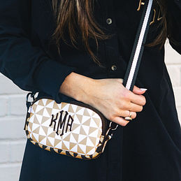 Monogrammed Neoprene Crossbody