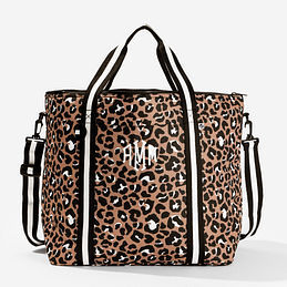 Monogrammed Cooler Bag in Cheetah