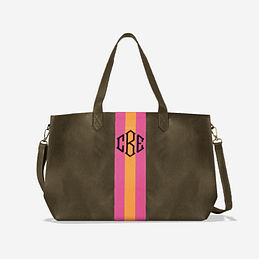 Personalized Faux Leather Tote Bag Marleylilly