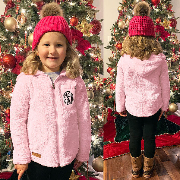 Marleylilly Kids Personalized Sherpa Hoodie