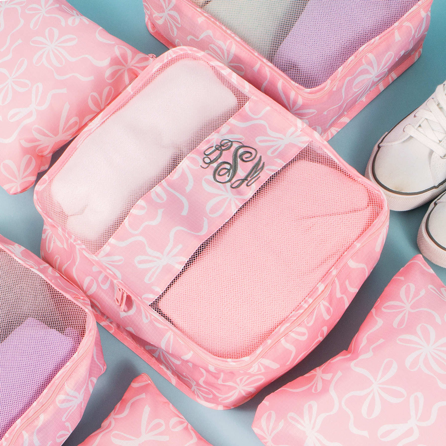 Marleylilly Kids Personalized Packing Bags Set of 6