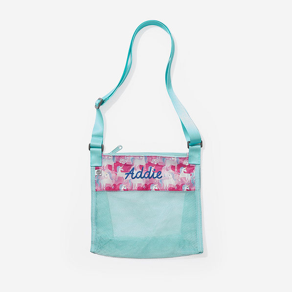 monogrammed seashell bag in unicorn