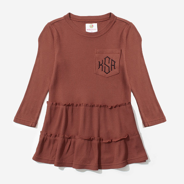 Personalized Waffle Dress Marleylilly Kids