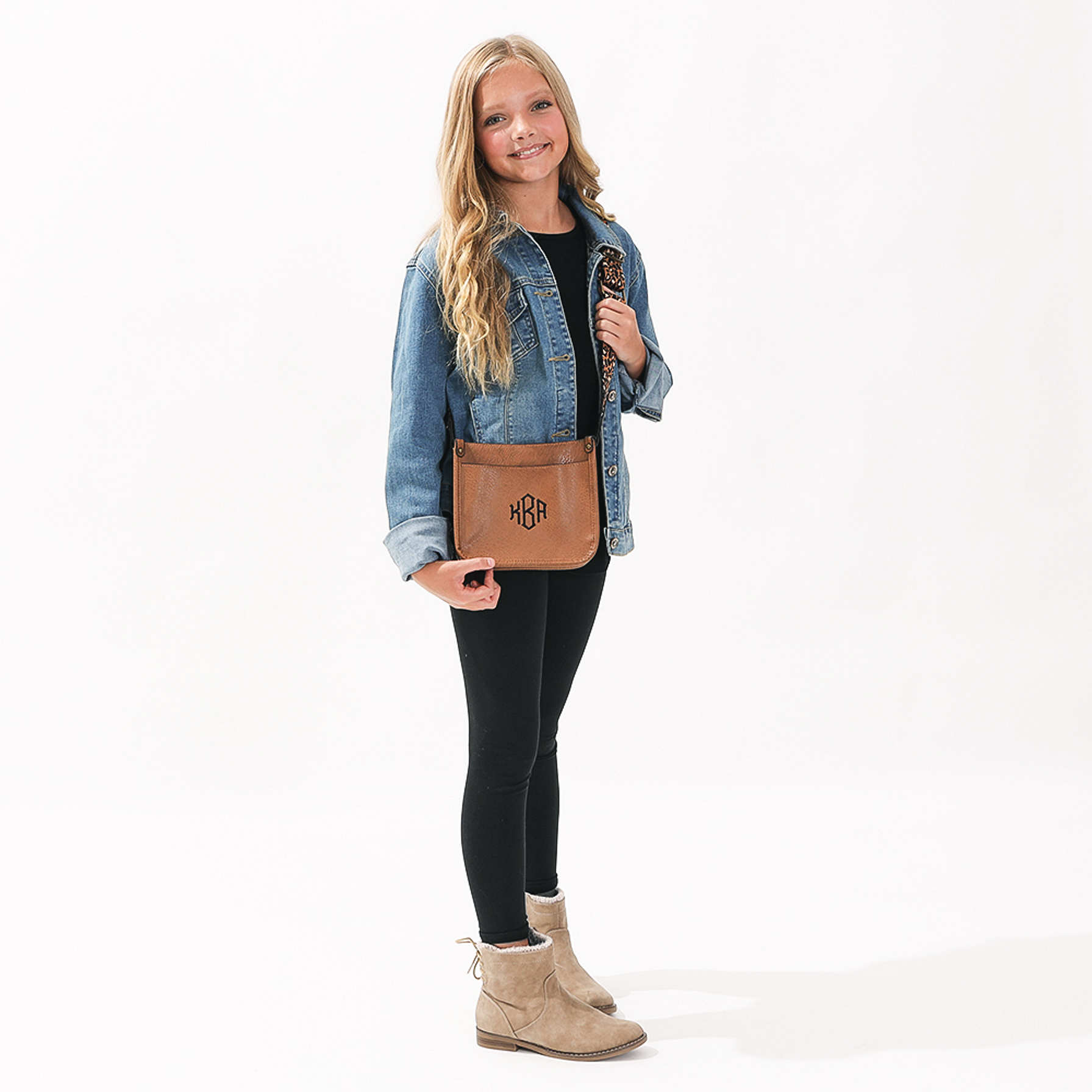 Saddle stud kids handbag main image 1