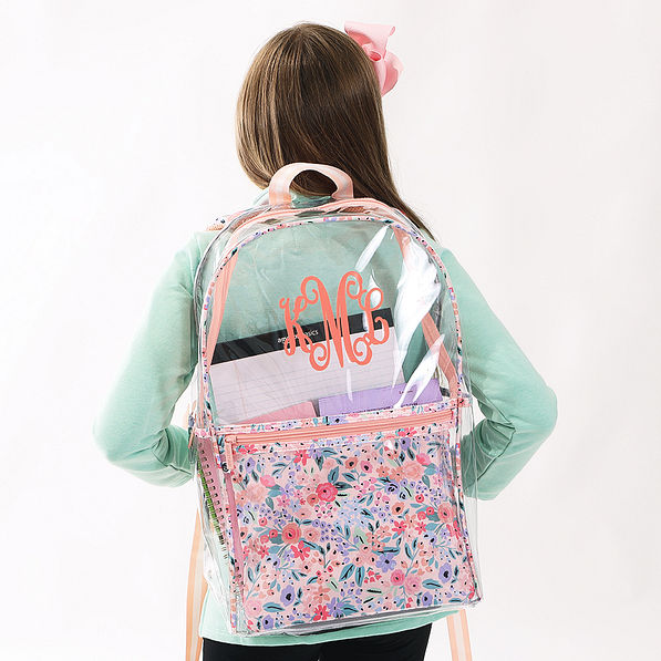 Personalized Clear Backpack Bag | Marleylilly Kids